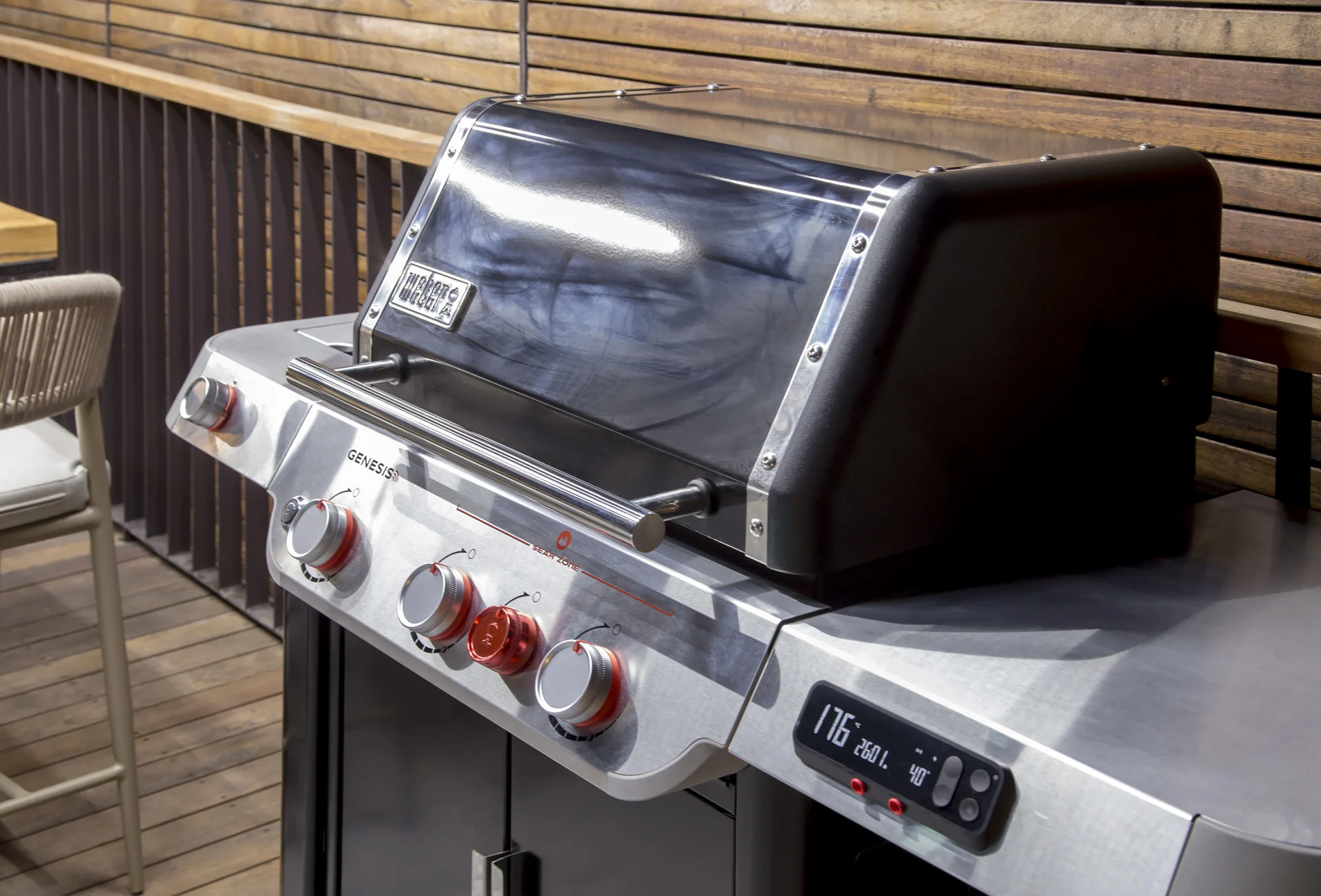 Gas barbecue on the terrace at Villa Palazzo